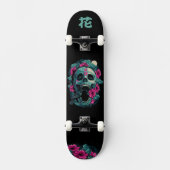 Japans schedelbord met monogram 花 skateboard (Voorkant)