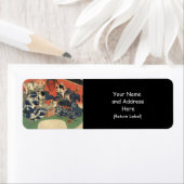 Japans schilderen c. jaren '1800 etiket (Insitu)