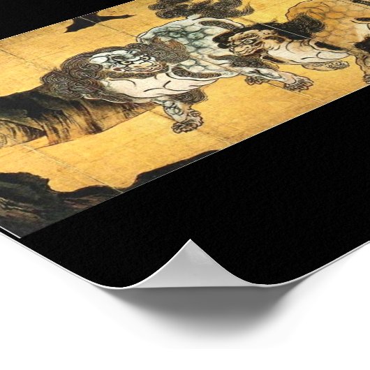 Japans schilderen van Chinese luiers c.q. jaren '1 Poster (Hoek)