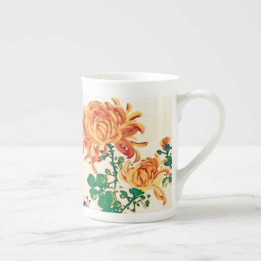 Japans schilderen van Chrysanthema Porselein Kop (Rechts)