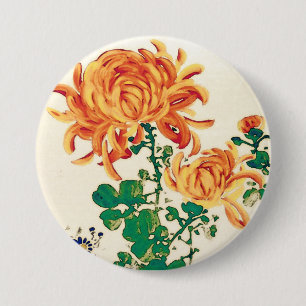  Japans schilderen van Chrysanthema Ronde Button 7,6 Cm