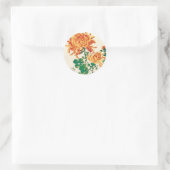  Japans schilderen van Chrysanthema Sticker (Tas)
