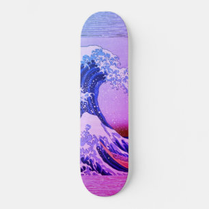 Japans schilderen van grote golven Skateboard