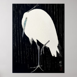 Japans schilderij van Koson ohara, heron, 小 邨 の 本 Poster
