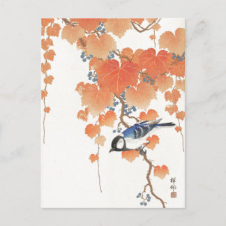 Japans schilderij van ohara koson, ,小 邨 の 日 本  briefkaart