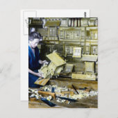 Japans schrijn maker ambachtsman oud Japan Briefkaart (Voorkant / Achterkant)