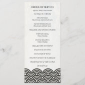 Japans Seigaiha Waves Program/Orde van de Dienst Programma (Achterkant)