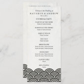 Japans Seigaiha Waves Program/Orde van de Dienst Programma (Voorkant / Achterkant)