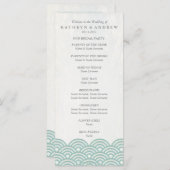 Japans Seigaiha Waves Program/Orde van de Dienst Programma (Voorkant / Achterkant)