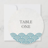 Japans Seigha met piekgolven rondetafelnummer Kaart (Achterkant)