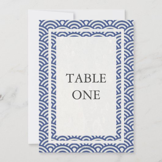 Japans Seigha - Stijve golven groot lijstnummer Kaart (Achterkant)