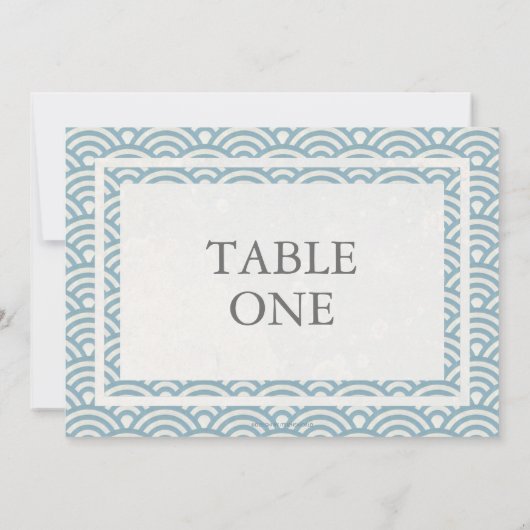 Japans Seigha - Stijve golven groot lijstnummer Kaart (Achterkant)