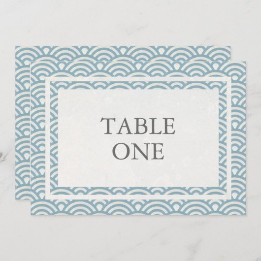 Japans Seigha - Stijve golven groot lijstnummer Kaart (Voorkant / Achterkant)