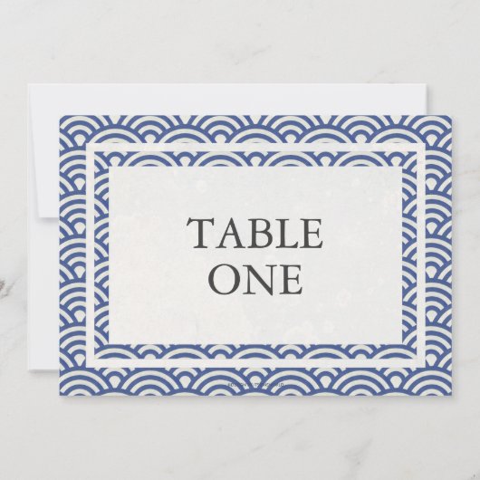 Japans Seigha - Stijve golven groot lijstnummer Kaart (Achterkant)