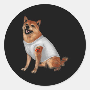 Japans Shiba Inu Tattoo Hondenliefhebber Huisdiere Ronde Sticker