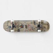 Japans skateboard van de Kunst van Utamaro (Horizontaal)