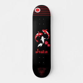 Japans skateboard van Samurai met naam