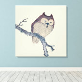 Japans slaapzooltje canvas afdruk (Insitu (Houten vloer))