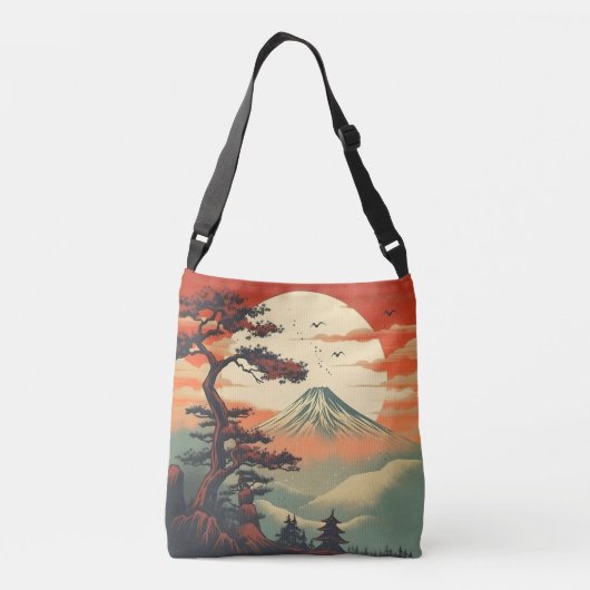 Japans stijl Collectie Crossbody Tas (Achterkant)