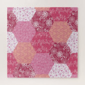 Japans Stijl Patchwork Patroon Ontwerp Legpuzzel (Horizontaal)