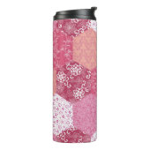 Japans Stijl Patchwork Patroon Ontwerp Thermosbeker (Gedraaid links)