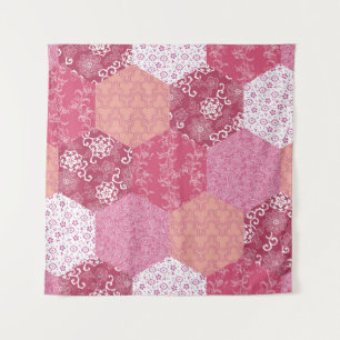 Japans Stijl Patchwork Patroon Ontwerp Wandkleed