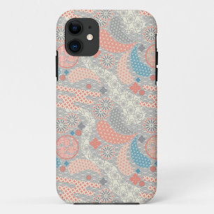Japans stijlpatroon. Illustratie. iPhone 11 Hoesje