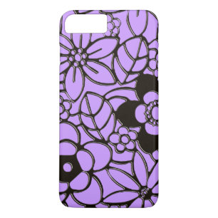 Japans stijlrijk bloempatroon iPhone 8 plus / 7 plus hoesje