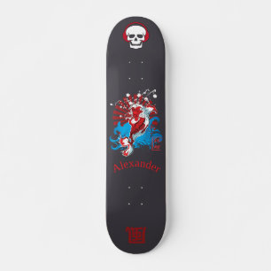 Japans stijlskateboard met anagram 風 aangepast skateboard