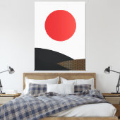 Japans stijltekencanvas afdrukken (Insitu (Slaapkamer))