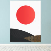 Japans stijltekencanvas afdrukken (Insitu (Houten vloer))