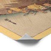 Japans Storm voor wandkunst Poster (Hoek)