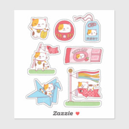 Japans Succes Charms Neko Cat Sticker Pack