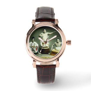 Japans Sumo Wrestlers Oud Japan Horloge