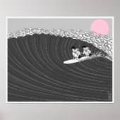 japans surf poster (Voorkant)
