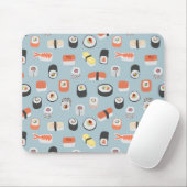 Japans Sushi Food Art Pattern Muismat (Met muis)