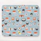 Japans Sushi Food Art Pattern Muismat (Voorkant)