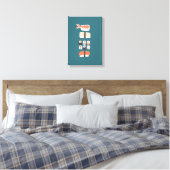Japans Sushi Nigiri Maki Roll Canvas Afdruk (Insitu (Slaapkamer))