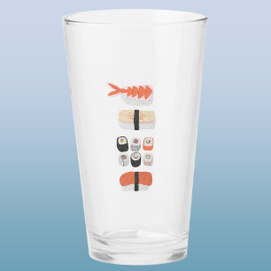 Japans Sushi Nigiri Maki Roll Glas