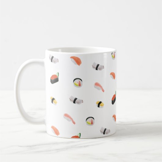 Japans Sushi Pattern Koffiemok (Links)