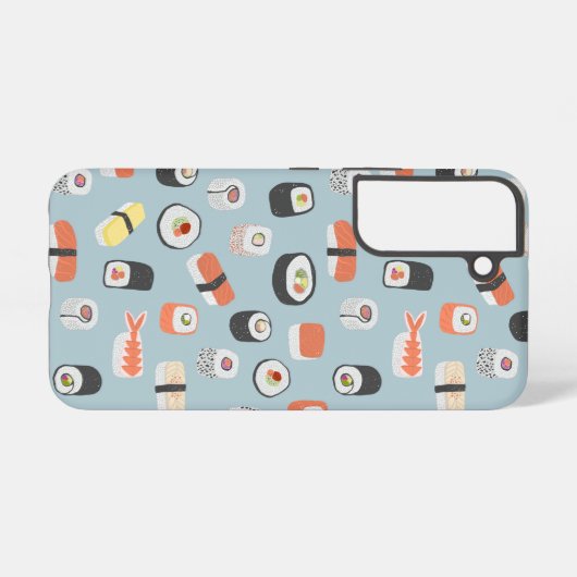Japans Sushi Pattern Samsung Galaxy Hoesje (Achterkant horizontaal)