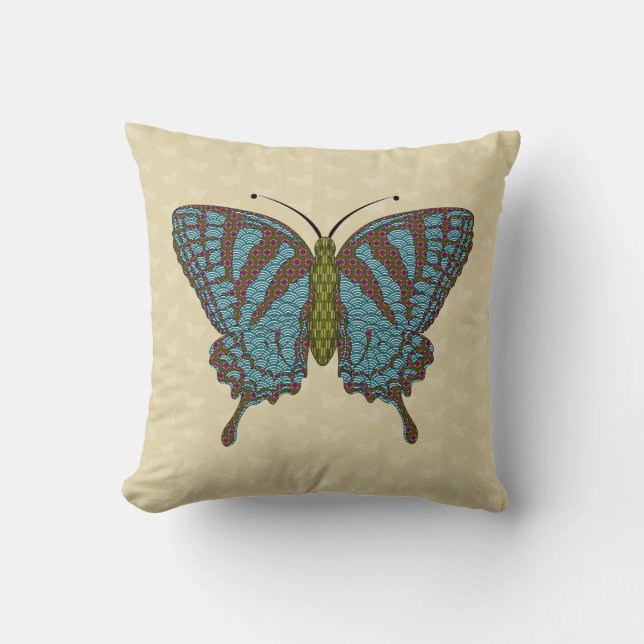 Japans Swallowtail Kussen (Voorkant)