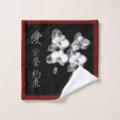 Japans symbool: liefde eer belofte bad handdoek (Wasdoekje)