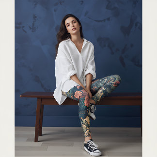 Japans Tattoo Art Zee Creatures Leggings