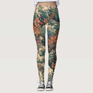 Japans Tattoo Art Zee Monster Leggings