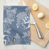  Japans Tattoo Koi (Carp) Theedoek (Quarter Fold)