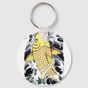Japans Tattoo Koi Fish Design Sleutelhanger