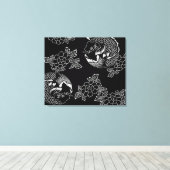  Japans Tattoo Koi (Karper) Canvas Afdruk (Insitu (Houten vloer))