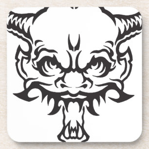 Japans Tattoo Oni Demon Bier Onderzetter