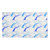 Japans tekenboompatroon in de stijl van kersen in  kussensloop (Achterkant-Links)